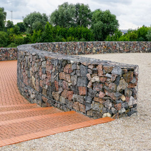 ตะกร้าเกเบี้ยนเชื่อมสังกะสีสวนหินเชื่อมเกเบี้ยนซับใน<span class=keywords><strong>คลอง</strong></span> - Product Image 5