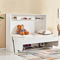 Tomyniki Bois Murphy Lits Table Pliante Gain De Place Enfants Transformant Piano Ordinateur Bureau Mur Lit Stockage Chambre