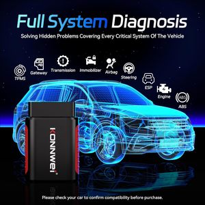 Scanner de diagnostic automobile KONNWEI KDIAG Bluetooth 5.2 OBD2, lecteur de codes bidirectionnel, vente en gros - Product Image 3