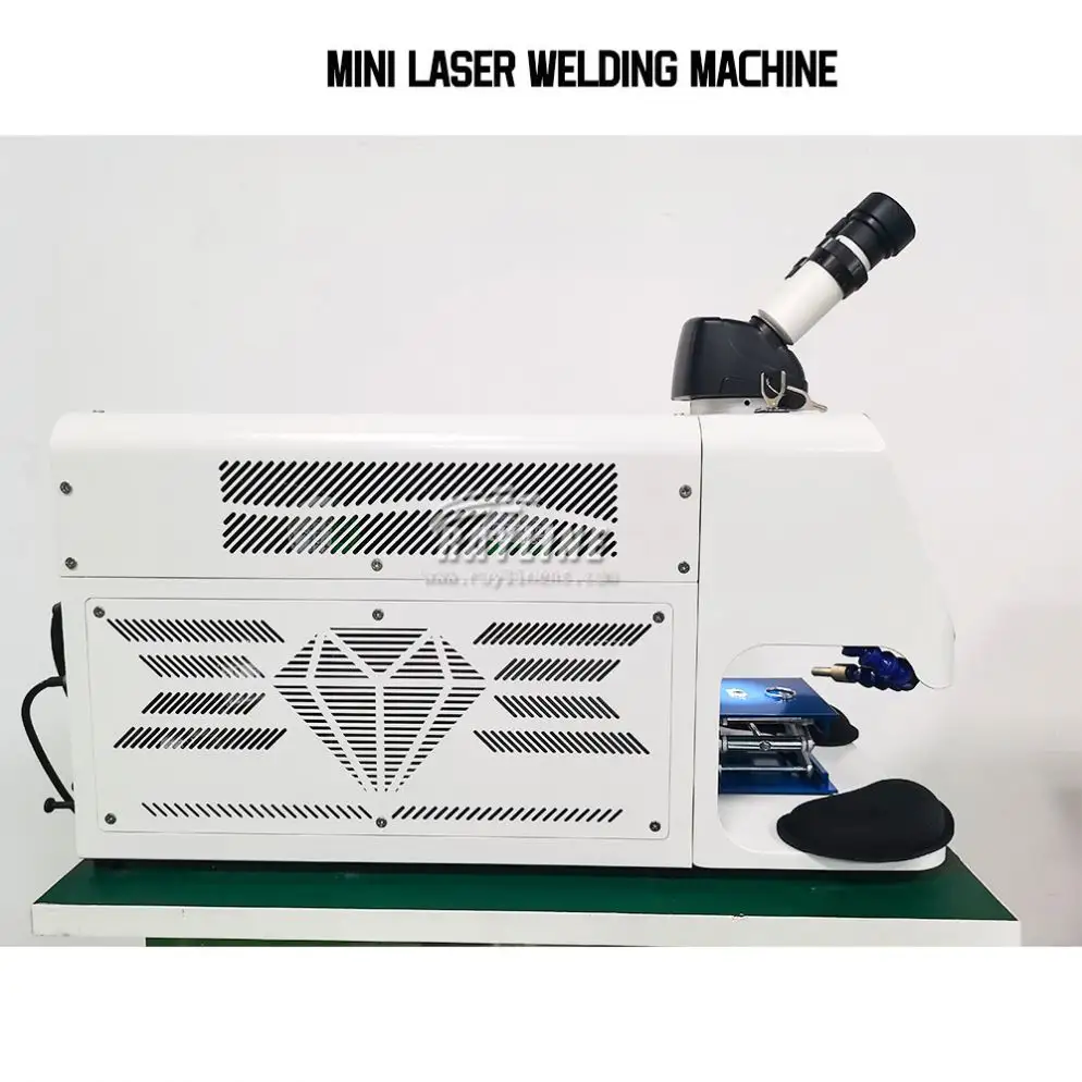 100 W 200 W 300 W Schmuck-Laser-Schweißmaschine Schweißmaschine Laser-Punktschweißen mit Wasserefriger