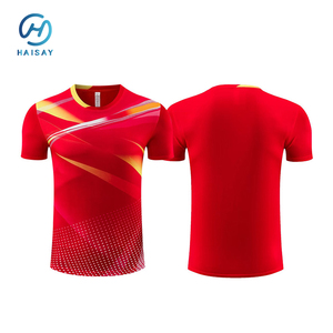 <span class=keywords><strong>Camiseta</strong></span> Deportiva Transpirable de Secado Rápido para Hombre y Mujer, Personalizable, para Bádminton, Voleibol de Mesa, Entrenamiento y Competición - Product Image 3