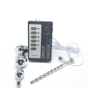 Vibromasseur <span class=keywords><strong>anal</strong></span> à impulsions électriques, stimulateur de cathéter urétral à choc électrique, <span class=keywords><strong>plug</strong></span> <span class=keywords><strong>anal</strong></span>, tige œil de cheval, jouet sexuel masculin - Product Image 1