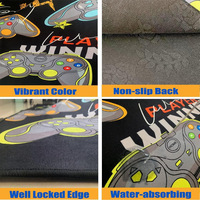 Tapis en velours cristal pour Halloween, résistant aux plis, tapis moelleux, décoration de fête, vente en gros