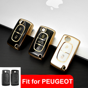 <span class=keywords><strong>Coque</strong></span> <span class=keywords><strong>de</strong></span> protection pour clé <span class=keywords><strong>de</strong></span> voiture à distance en TPU DM pour Peugeot 107 207 307 308 407 607 3008 5008 pour Citroën <span class=keywords><strong>Xsara</strong></span> <span class=keywords><strong>Picasso</strong></span> C5 C6 C8 sans clé - Product Image 2