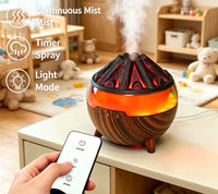 Diffuseur d'huiles essentielles avec télécommande, contrôlable par application, pour usage hôtelier, lumière LED sept couleurs, minuterie quatre niveaux, grand réservoir d'eau