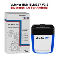 KINGOBD VGate VLinker BM+ OBD2 V2.2 BT 4.0 para Lector de Códigos 12V/24V con Datos en Tiempo Real