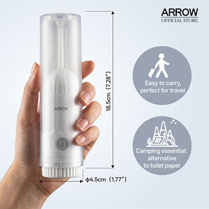 Accessoire de bidet intelligent blanc économiseur d'eau avec tuyau flexible pour l'hygiène des toilettes - Product Image 2