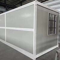 Maison conteneur mobile préfabriquée en acier, extensible, personnalisable, de 20 pieds ou 40 pieds, pour habitation ou bureau, avec stabilité standard