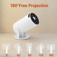 Nouveau projecteur mini HY300 2026 720P Android 11 intelligent avec correction automatique, mini home cinéma LCD portable pour films