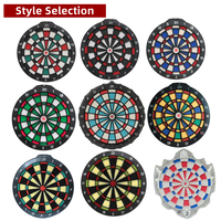 Cible de fléchettes souple de sécurité avec fléchettes, ensemble de fléchettes en plastique de 12 pouces, cible de sport intérieure non toxique pour enfants et jeux de bureau