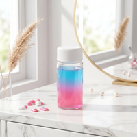 Nettoyant multifonctionnel pour pinces à cils 30 ml avec éponge intégrée, solution de nettoyage pour outils à cils, pour l'élimination des résidus de colle