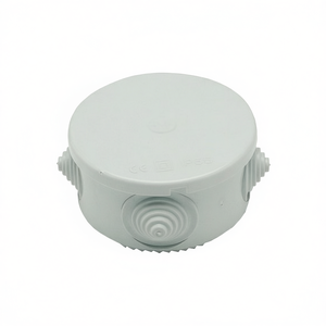 Round <b>Outdoor</b> Junction Box 50x80mm With <b>Cable</b> Gland Holes IP66 Waterproof Connector Accessory - Product Image 2