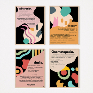 Set di 10 Poster su Dispositivi Linguistici - <span class=keywords><strong>Arte</strong></span> Murale Astratta Colorata con Linguaggio Figurativo per Aula di Inglese, Homeschooling (Set da 10 Pezzi) - Product Image 3