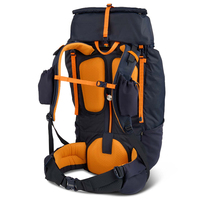Sac à dos de randonnée et d'alpinisme 50L en nylon ripstop imperméable à chargement par le haut, spacieux et personnalisé