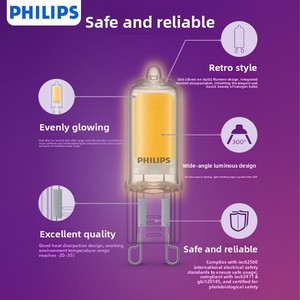 Bombilla <span class=keywords><strong>LED</strong></span> G9 de 2.6W, Luz Amarilla 2700K, Enchufable, Lámpara de Cristal para Jardín, Bombilla Pequeña de 220V - Product Image 2