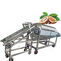 Machines de broyeur de coupeur de cosse de cacao de ferme pour éplucher fendre les haricots équipement de traitement de la viande noix matière première de fruits