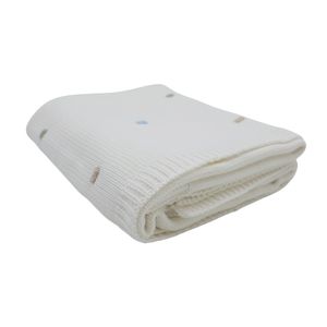 Adults and <b>Kids</b> Cotton Knitted Rabbit Baby <b>Blanket</b> with Hook Edge PP Cotton Filling & Mesh Lining for Birthday & Stress Relief - Product Image 6