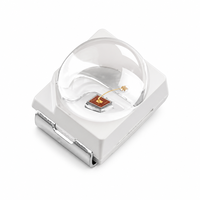 Puce LED rouge haute intensité 660 nm 3528 SMD avec lentille en dôme 0,1 W pour thérapie par la lumière et masque de beauté pour les soins de la peau