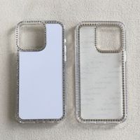 Produits Phares Étui de Téléphone à Sublimation 2D en TPU Transparent avec Diamants, Coque Personnalisée Adaptée aux TECNO CAMON40 PRO 5G POP6 GO CAMON40 4G