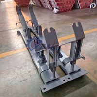 Support réglable fixe en acier électrostatique pour rouleaux de convoyeur