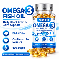 Capsules d'huile de poisson Oméga 3 OEM/ODM, complément alimentaire EPA DHA, formule pour adultes, marque privée OEM