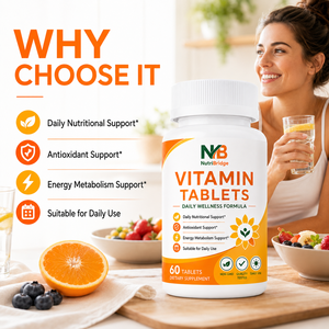 Achat en gros, MOQ faible, multivitamines quotidiennes pour adultes actifs, comprimés vitaminés - Product Image 2