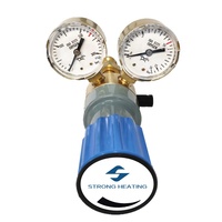 Cylindre d'admission arrière robuste pour gaz (Hélium, Oxygène, Azote, Argon, Air) à simple étage, avec bonnet en laiton réglable par ressort, haute performance