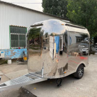 Remorque mobile pour la vente de crème glacée, de boissons et de bière, flexible et personnalisable, camion de restauration rapide, conception professionnelle, vente ambulante