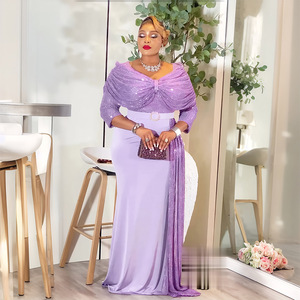 Vestido Largo Elegante Nuevo para Mujer Africana, Talla Grande, Vestido de Moda, Cintura Alta, Vestido de Fiesta, Vestido de Noche - Product Image 3