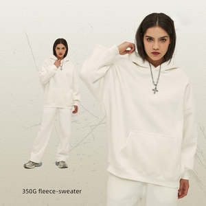 来样定做超大号男式连帽衫通用高品质套头衫连帽衫高级面料柔软透气连帽衫 - Product Image 3