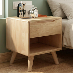 Modern Small Space Multi-Purpose Nightstand with Storage <b>Compact</b> <b>Bedside</b> <b>Table</b> for Bedroom Furniture - Product Image 2