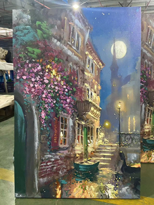 Phong cảnh hiện đại vải in <span class=keywords><strong>3D</strong></span> bức tranh sơn dầu hình ảnh tường Áp phích phong cách phòng khách và phòng ngủ tường trang trí nghệ thuật hình ảnh - Product Image 3