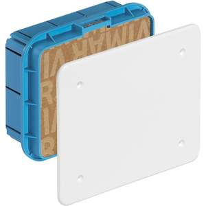 Scatola di derivazione a incasso Vimar 118x142x55.3 con coperchio bianco in plastica per accessori cablaggio - Product Image 1