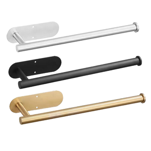 YOTO SUS porte-serviettes en rouleau de papier toilette auto-adhésif porte-rouleau mural salle de bain accessoires de cuisine - Product Image 1