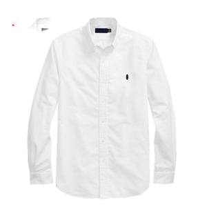 <span class=keywords><strong>Camicia</strong></span> da uomo in tessuto Oxford di puro cotone a maniche lunghe, primaverile e autunnale, stile business casual, <span class=keywords><strong>con</strong></span> logo ricamato a piccolo cavallo. - Product Image 4