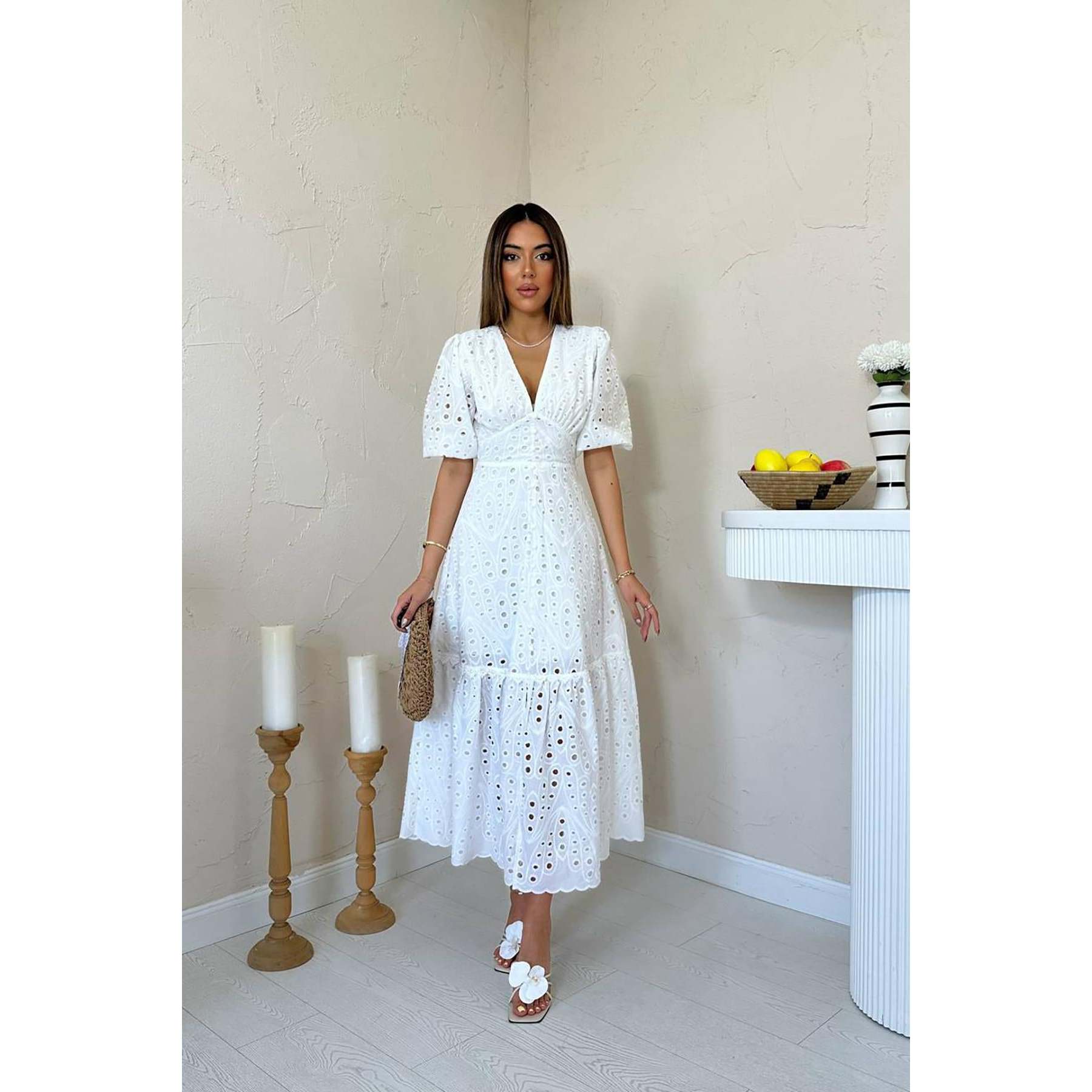 chinese dress ladies Gathered Seam Lace Inset Dress  The RiverLane