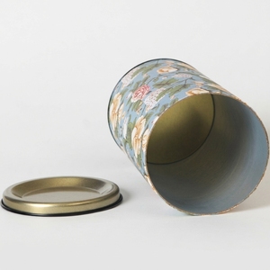 Boîte en papier cylindrique de qualité alimentaire pour le stockage du thé en vrac, personnalisation sur mesure - Product Image 1