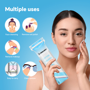 Tampons de coton biodégradables en vrac, 3 couches, écologiques, pour le visage, les cils, les lèvres, le vernis à ongles, le démaquillage, emballage scellé - Product Image 4