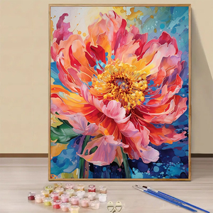 Kit de pintura por números arte estilo impresionista Diy Kit de pintura al óleo lienzo al óleo arte de pared pintura personalizada por diseñador de números 16*20 pulgadas - Product Image 1