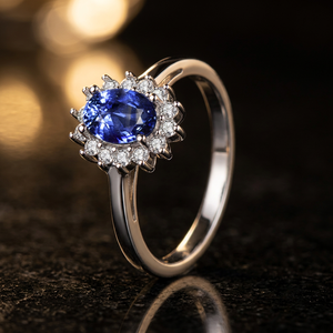 CZCITY Classic Rhodium Luxury Ladies Silver 925 Engagement <b>Ring</b> Brilliant Cut Moissanite Gemstone Wedding Party Jewelry Gift - Product Image 6