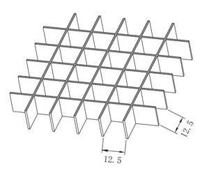 EZONG HVAC Using Powder Coated Aluminum 1200*1200mm <strong>Egg</strong> <strong>Crate</strong> Sheet for <strong>air</strong> <strong>Diffusers</strong> and Grilles - Product Image 3