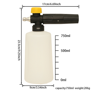 Phụ kiện làm sạch xe-Súng phun bọt 750ml-Chai phun bọt tuyết-Thích hợp để làm sạch xe - Product Image 2
