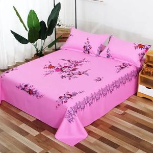 Phong Cách Mỹ 3 Mảnh Thiết Lập Lớn Hoa Hoa Sáng Polyester California Vua Tấm Ga Giường Và Tấm Phẳng Thiết Lập - Product Image 5