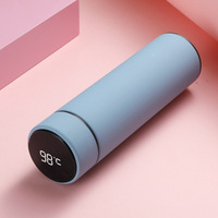 Bouteille d'Eau Intelligente 500 ml en Acier Inoxydable, Gourde Isotherme Sous Vide avec Rappel, Affichage Digital LED de la Température