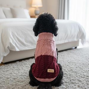 Maglione per cani Tomy bicolore, morbido e caldo, design moderno, dalla XS alla XL, 6 colori - Product Image 4