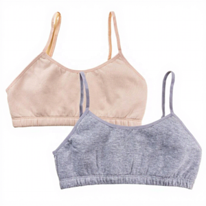 Sujetador Deportivo para Mujer, con Tirantes en el Cuello, Soporte Ligero, Transpirable, para Yoga, Color Gris Sólido - Product Image 1