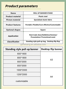 Hot bán di động di động cuộn lên biểu ngữ đứng cuộn lên biểu ngữ đứng hiển thị - Product Image 2