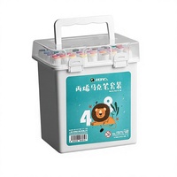 Large Capacity Dual Tip Acrylic Paint Markers Waterproof Permanent Pens for Rock Painting Canvas DIY Crafts Art Supplies Kit