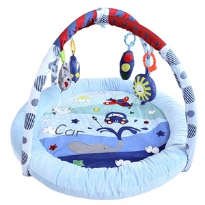 Alfombra de Juego para Bebés Blue Adventure con Borde Acolchado de Felpa, Centro de Actividades 5 en 1, Alfombra de Juego para Estimulación Temprana con Diseño de Ballena y Coche - Product Image 4