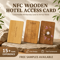 Tarjeta de Visita de Madera Programable NFC216 de 888 Bytes, Tarjeta de Membresía NFC de Bambú Ecológica Personalizable